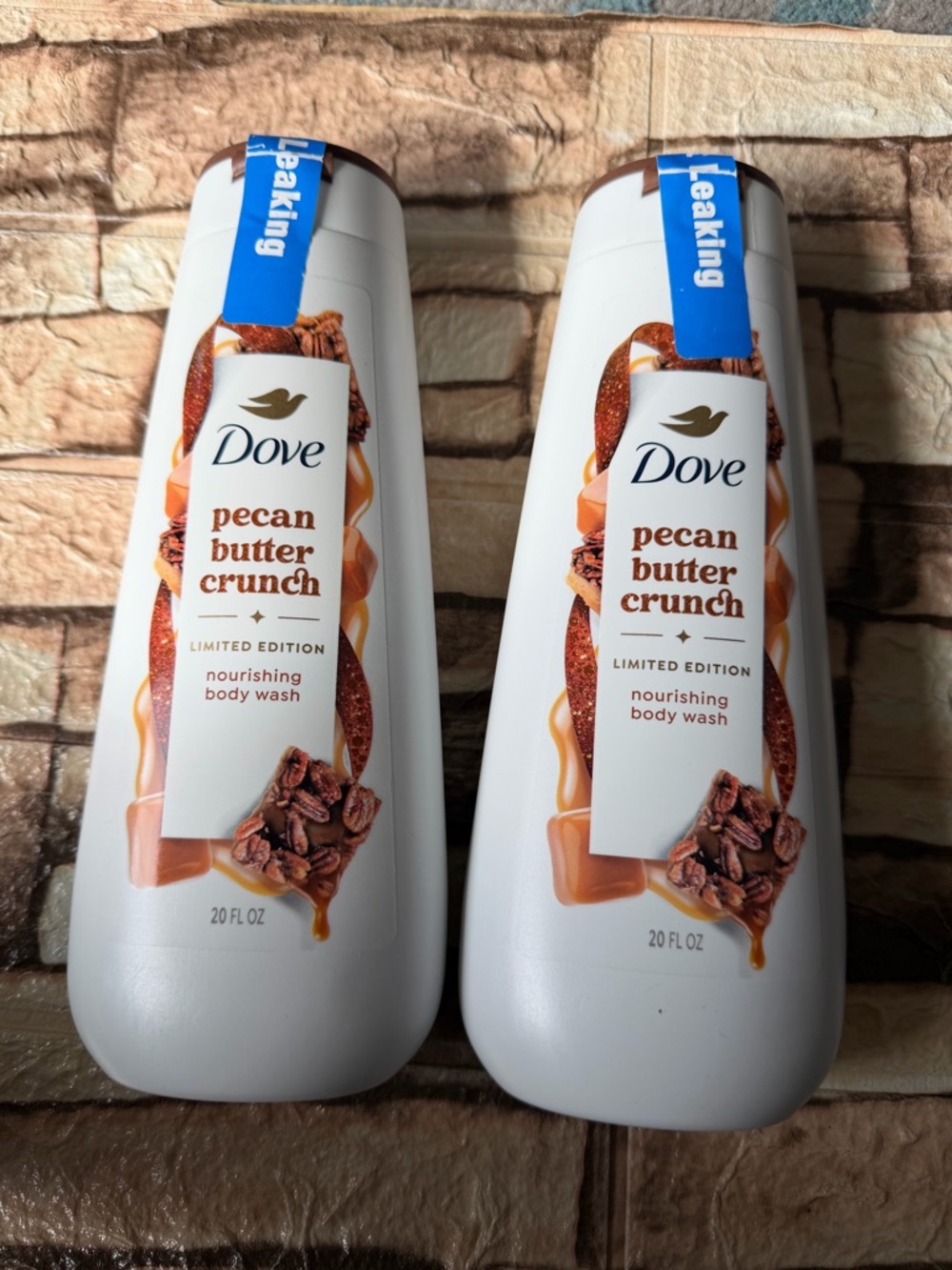 Set of 2 Dove Limited Edition Pecan Butter Crunch Nourishing Body Wash